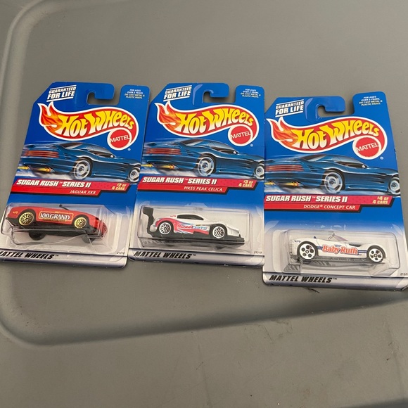 hot wheels Other - NIP set of 3 Hot Wheels Sugar Rush cars from 1998